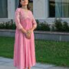 Cotton Printed Kurta with Coordinated Palazzo and Dupatta for Women(L) - Image 4