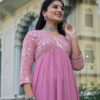 Cotton Printed Kurta with Coordinated Palazzo and Dupatta for Women(L) - Image 6