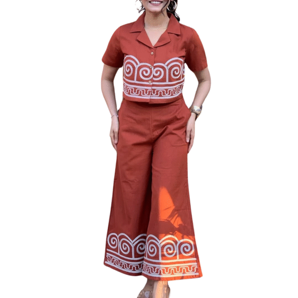 Laidback Luxe ? Embroidered Floral Dress with Printed Touch (XL)